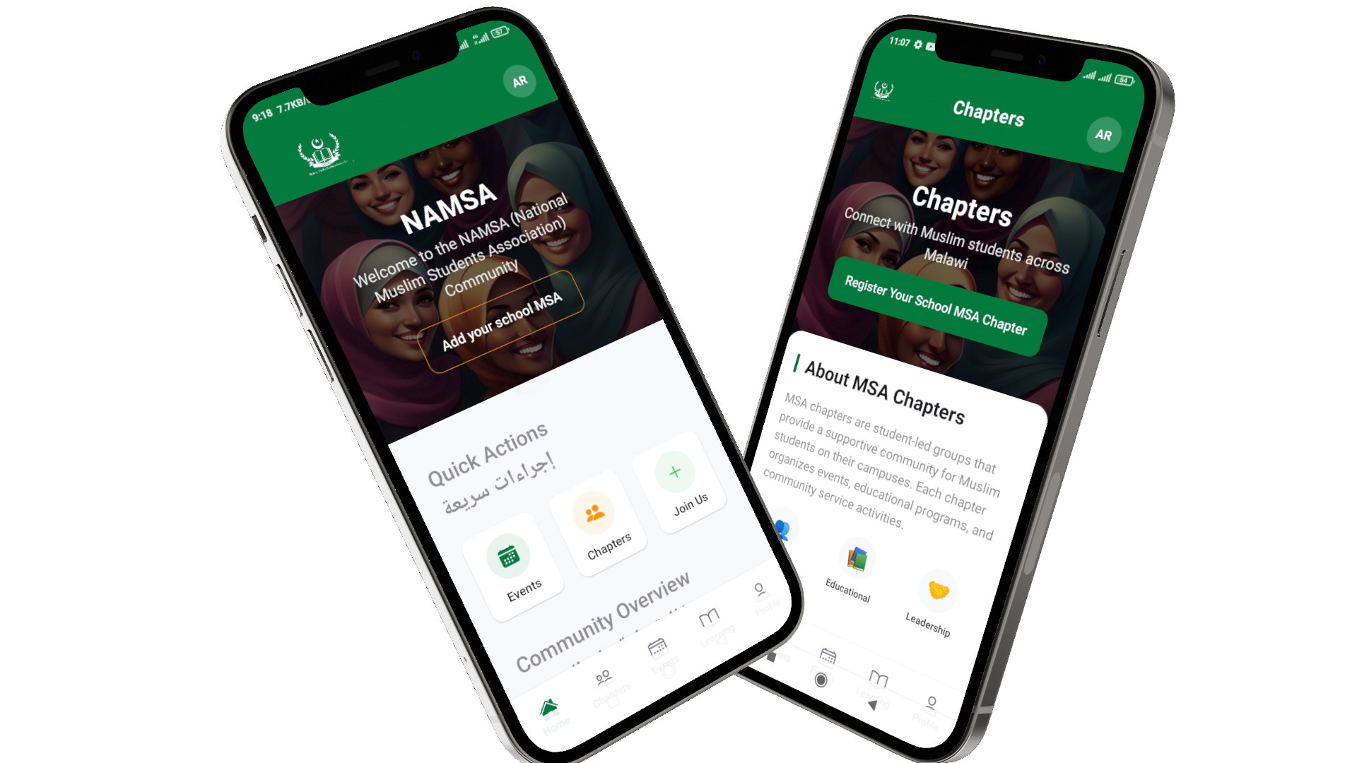 NAMSA Mobile App Screenshot